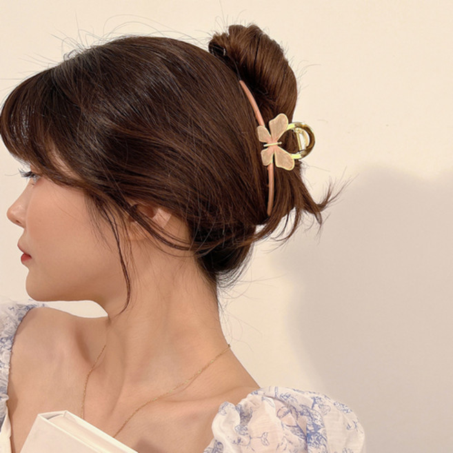 예더마켓 파스텔 나비 심플 올림머리6종택1 헤어집게핀