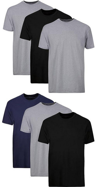 Hanes 남성용 크루 FreshIQ 티셔츠 460134