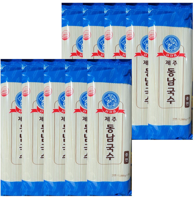 제주동남국수1k중면 10개묶음, 10개, 1kg