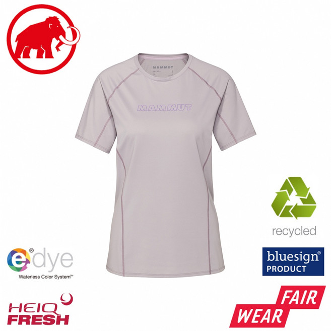 MAMMUT 長毛象 Selun FL T-Shirt 女 機能LOGO短袖T恤