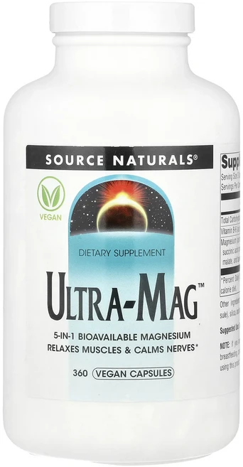 Source Naturals Ultra-Mag™ 베지 캡슐 360정, SourceNaturalsUltraMag베지캡슐360정, 1개 - 쿠팡