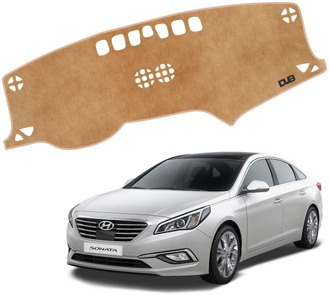 LF쏘나타 DUB 플라즈마 논슬립 벨벳 대쉬보드커버, 14년3월~17년3월/센터유/HH162, 블랙