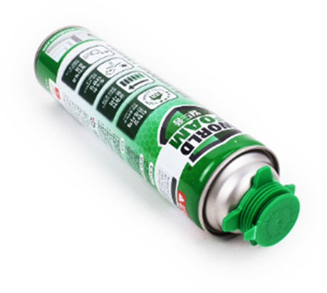 월드 폴리우레탄 폼 스프레이 접착제 틈새 이음새 메꾸기 본드, G형, 1개