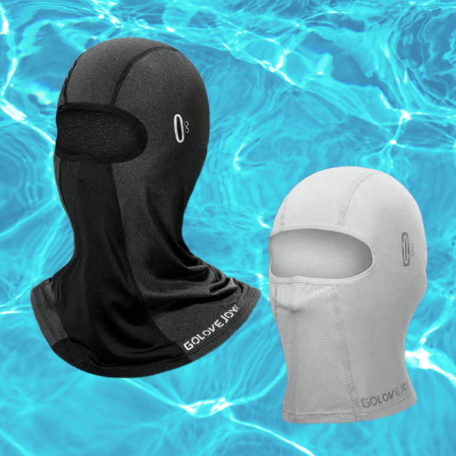 낚시 쿨링 마스크 자외선차단 바라클라바 캐치피쉬, 1개, 블랙