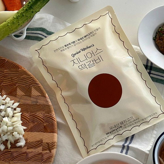 지니어스키친 떡갈비 500g (100g x 5개)