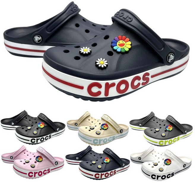 [크록스 정품] CROCS 바야밴드 클로그 슬리퍼 +모아츄 악세세리 포함