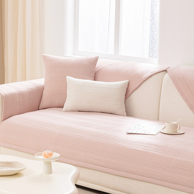 코팅블루 순면 고밀도 포근한 사계절 논슬립 쇼파패드