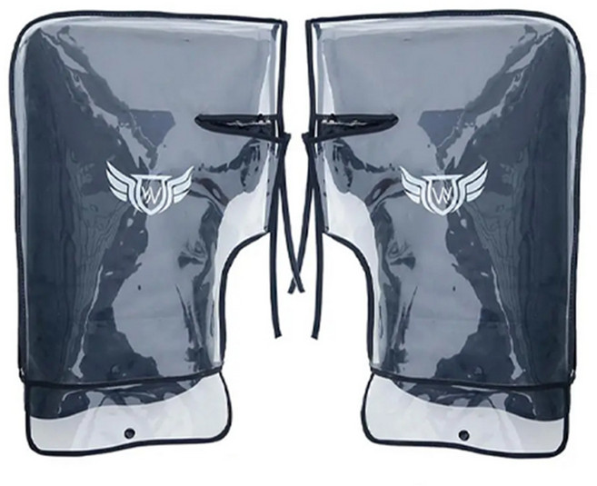 데일리쇼핑 오토바이 겨울 장갑 방한 핸들토시 핸들커버 방수 비닐 글러브 방한커버, 16cm방수커버, 투명