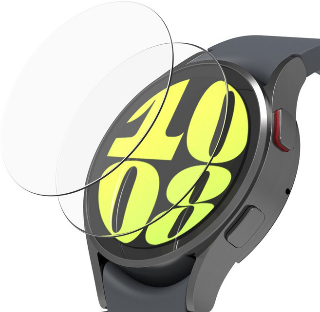 로랜텍 갤럭시워치 풀커버 호환 액정보호필름 강화유리, 투명, 2개