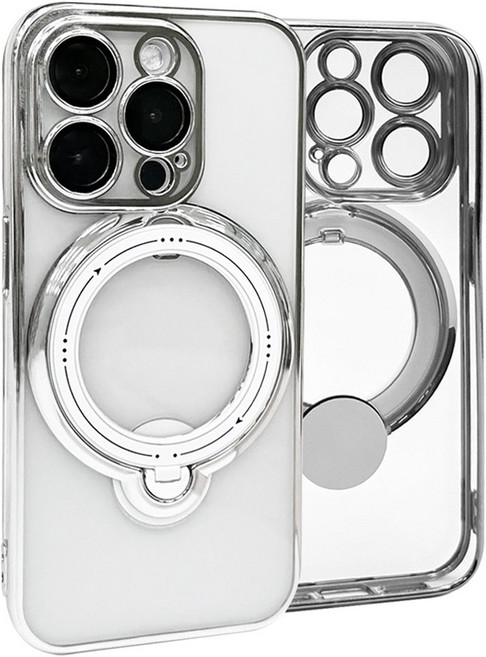 아이폰 15 프로 맥스 플러스 호환 맥세이프 스핀링 카메라 보호 일체형 케이스