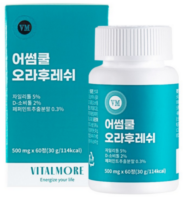 어썸쿨 오라후레쉬 구강유산균, 4개, 60정