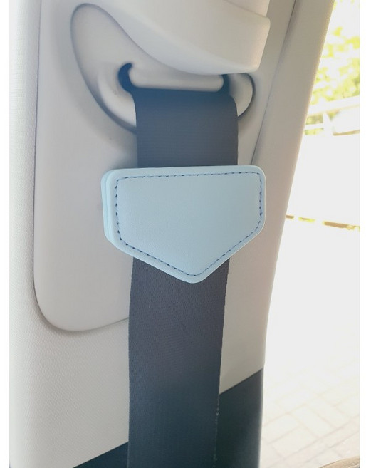 밀튼 안전벨트 클립 안전벨트 스토퍼 임산부 카시트 안전벨트, 오각형타입 스카이블루, 1개