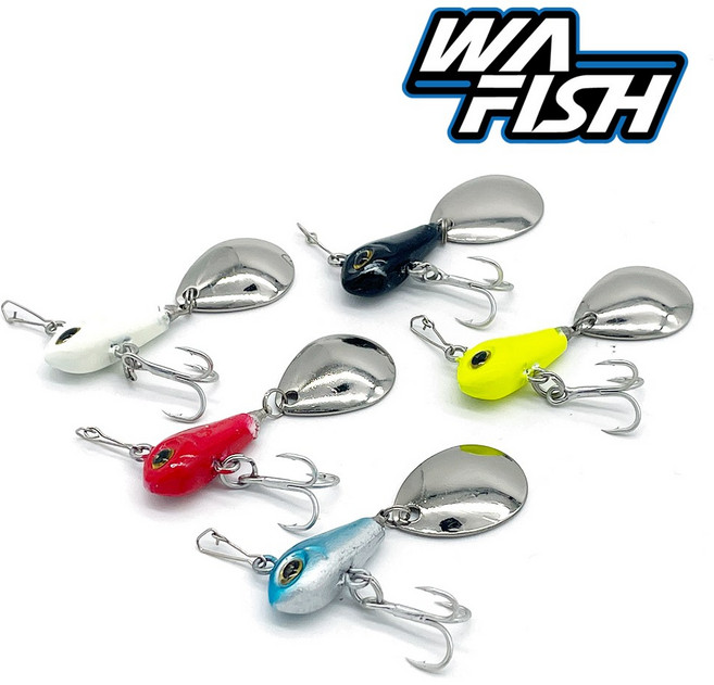 청룡조구 스핀 바이브 5종 바이브레이션 하드베이트, 04.형광