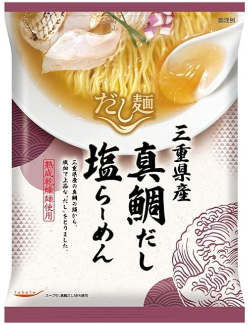 고쿠부 tabete 육수면 미에현산 참돔다시 시오라멘 110g×10봉지 보존식 비축, 상세페이지 참조