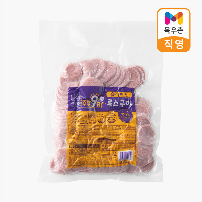 목우촌 주부9단 로스구이 슬라이스, 목우촌 주부9단 로스구이 슬라이스 1kg 대용량, 1개