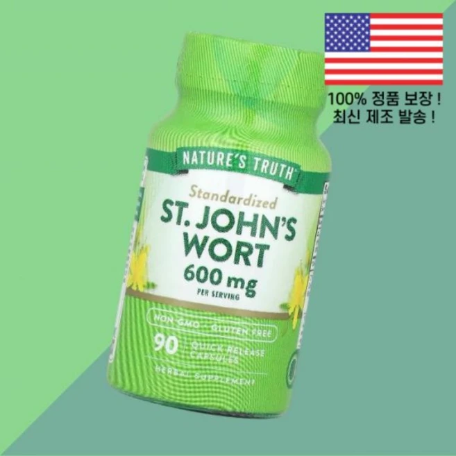 내추럴의 진실 세인트 존스 워트 성요한풀 서양고추나물 퀵 릴리스캡슐 90정 300mg Nature's Truth, 1 - 쿠팡