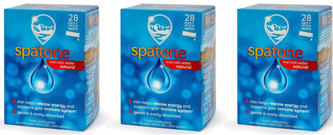 스파톤 철분 철분제 리치 워터 액상 리퀴드 내츄럴 20ml 28봉 3개 Spatone Iron-rich water Natural