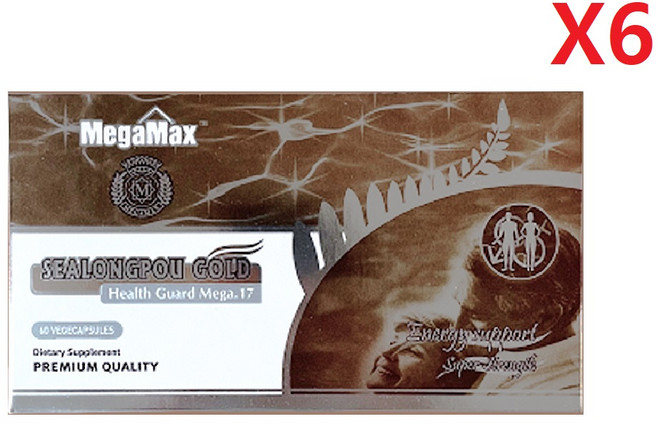 MegaMax 뉴질랜드 메가맥스 Sealongpou 씨롱포 라이코펜 남성멀티비타민 60정-6개, 60정, 6개, 60정