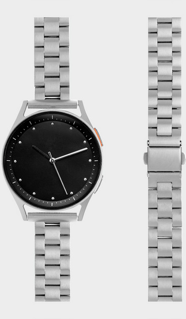 티엑스엘엑스 갤럭시워치 슬림 메탈 스트랩, 실버, 1개