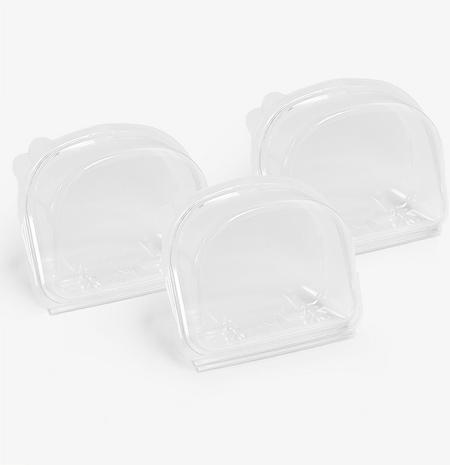 조각롤 케이스 조각 롤케이크 투명 포장용기, 100세트