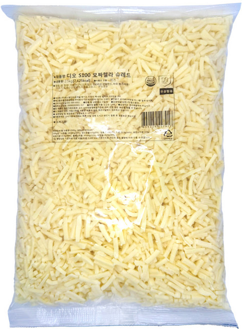 썬리취 디오 S100 모짜렐라 피자치즈 자연100 PA 2.5kg 냉장, 1개
