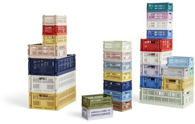 HAY 헤이 HAY Colour Crate Small 20colors 헤이 컬러크레이트 스몰, Grey