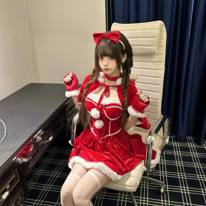 聖誕裝 聖誕服裝 紅色洋裝