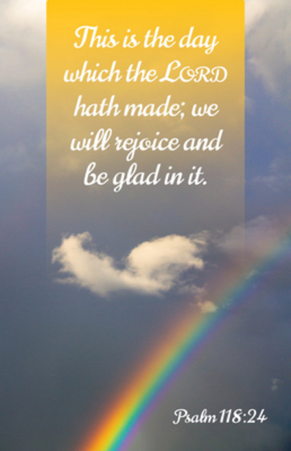 (영문도서) General Worship Bulletin: Glad (Package of 100): Psalm 118:24 (Kjv) Paperback, Broadman Church Supplies, English, 9781430084679