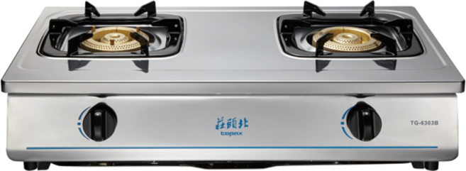 莊頭北 瓦斯爐 TG-6303B 銅爐頭檯爐, 天然氣, TG-6303B 天然氣專用