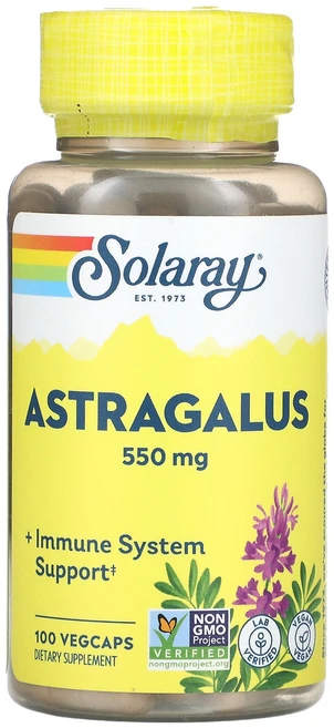 Solaray 유기농 재배 황기 550mg 베지 캡슐 100정, Solaray유기농재배황기550mg베지캡슐100정, 1개 - 쿠팡