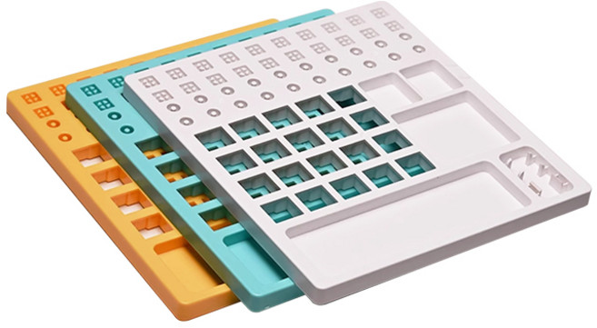 Kelowna 기계식키보드 스위치 윤활 스테이션 윤활판 루브 스위치 오프너, 화이트, Kelowna 윤활판