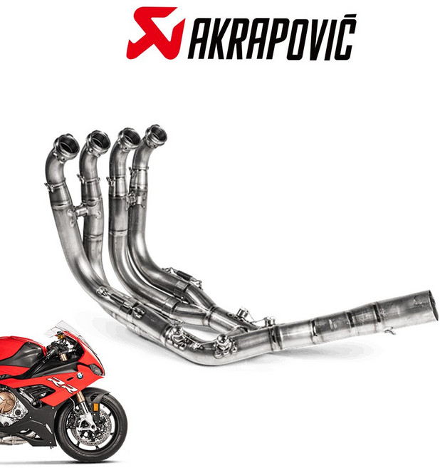 19-25 BMW S1000RR 아크라포빅 머플러 헤더 파이프 티타늄 레이스 서킷 전용, 1개