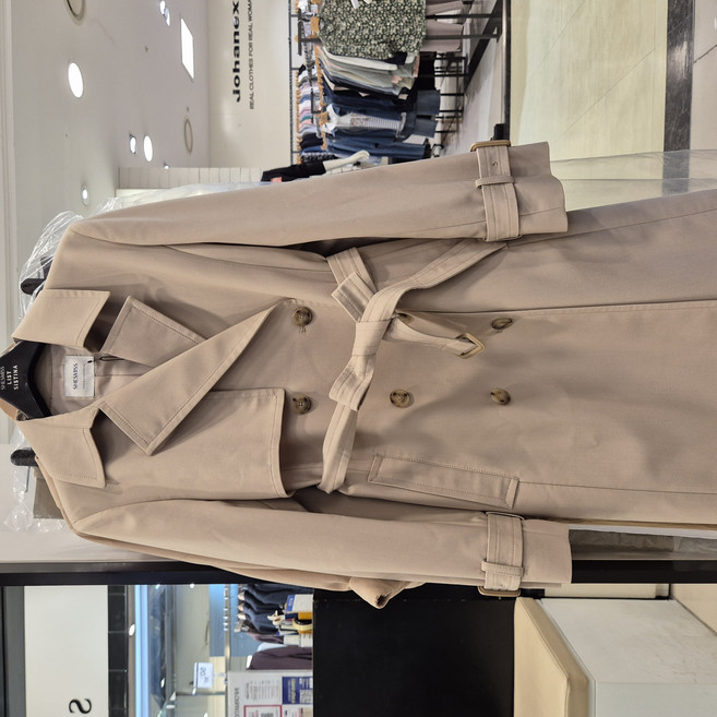 쉬즈미스 품절임박~~25년 신상품 초초대박 가격파괴**지금부터 입으면 너무 예쁜***정장 캐주얼 다되는***유행 안타는 더블 트렌치코트