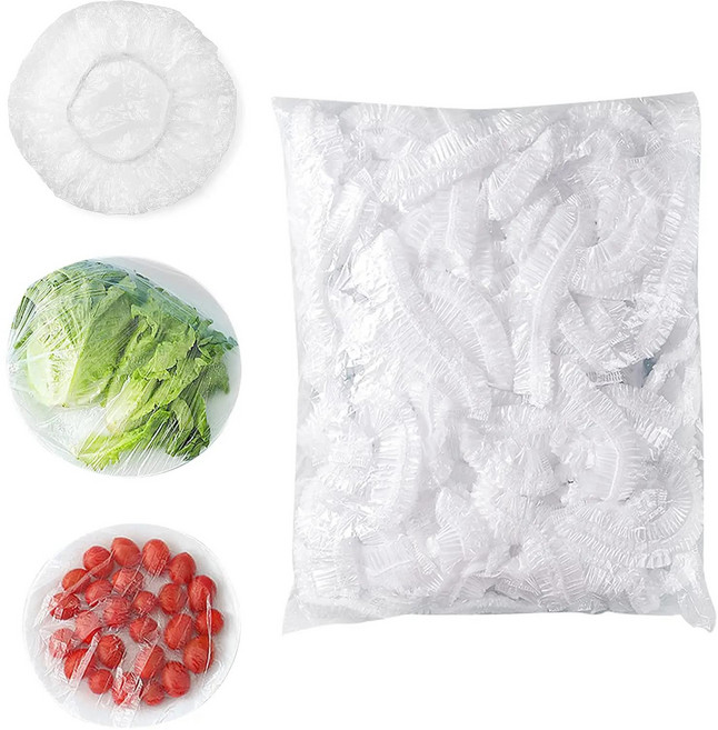 일회용 식품 커버 사란 랩 보울 등급 신선 유지 비닐 가방 주방 액세서리 100 개, 01 Transparent Bag