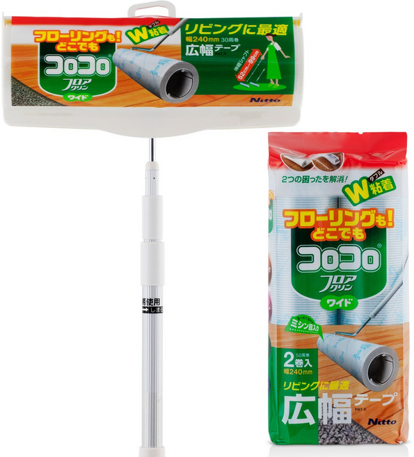 고로고로 마루용 와이드 세트(더블W 플로어 와이드 본체 + 리필2개입 1봉), 1개