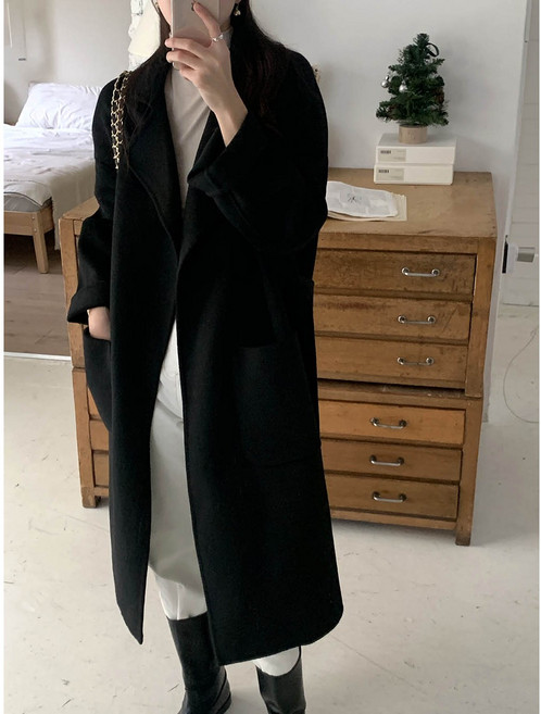 루어스룸 끌로이 로브 롱 핸드메이드코트