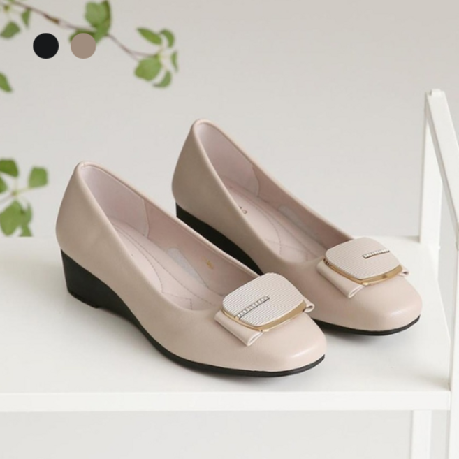 페조 여성 펌프스 로퍼 스퀘어토 통굽 5cm 큐빅 구두 PZSL-LUX-4322