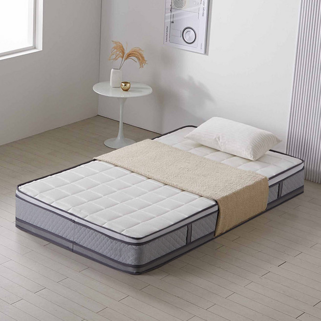 보루네오 호텔형 29cm 듀얼탑 본넬매트리스 슈퍼싱글(SS), 실버그레이