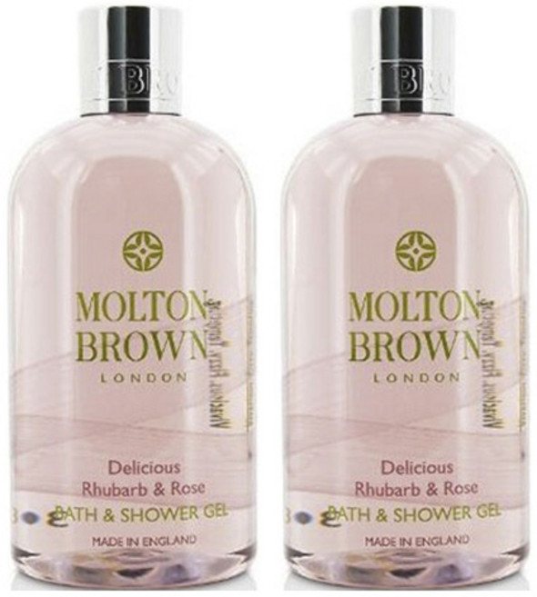 몰튼브라운 딜리셔스 류바브 & 로즈 배쓰 샤워젤, 2개, 300ml
