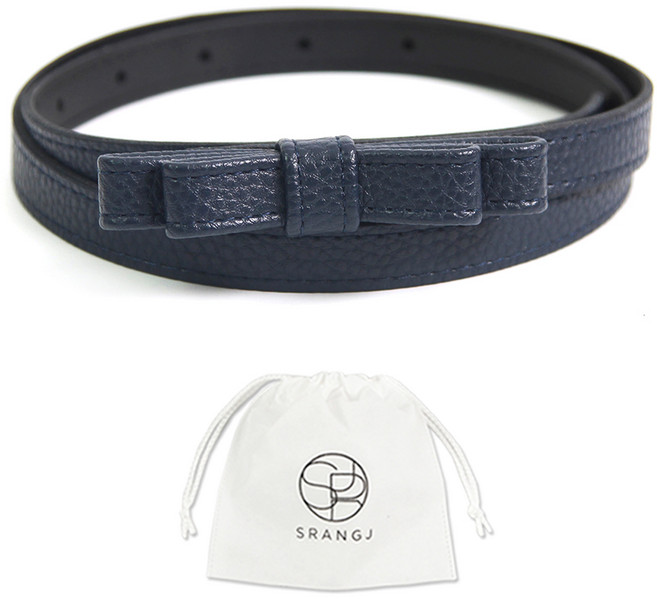 에스랑제이 여성 리본 슬림 원피스 벨트 AS48