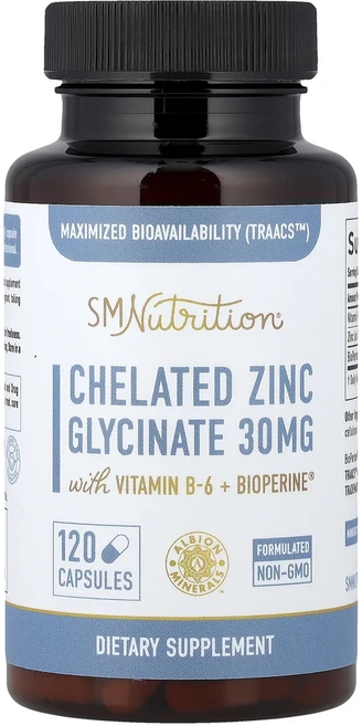 단백질 비타민 철분 마그내슘 칼슘 SMNutrition 킬레이트화 아연 글리시네이트 캡슐 120정 고루고루섭취해주세요, SMNutrition킬레이트화아연글리시네이트캡슐120정, 1개 - 쿠팡