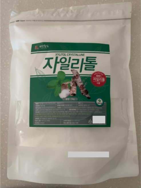 핀란드산 자작나무로 만든 100% 자일리톨 크리스탈 가루 설탕 대체용 천연감미료 자로스 당대체 XYLISORB 설탕대신 가글 건강중심 스테비아 Finland, 1kg, 1개