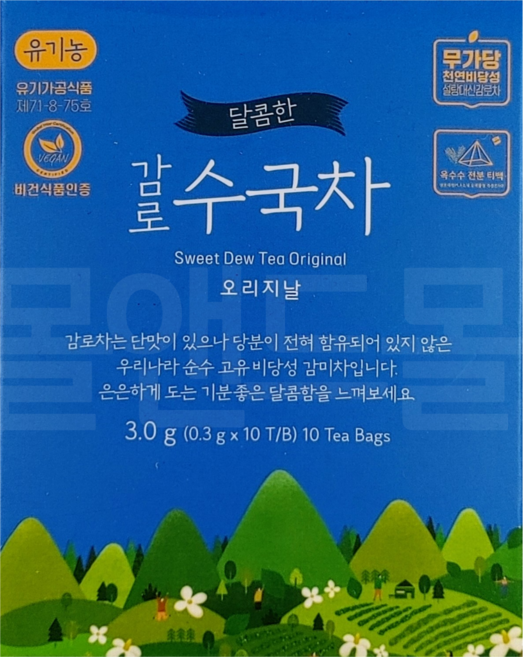 유기농 감로 수국차 10티백, 1개, 10개입, 300mg