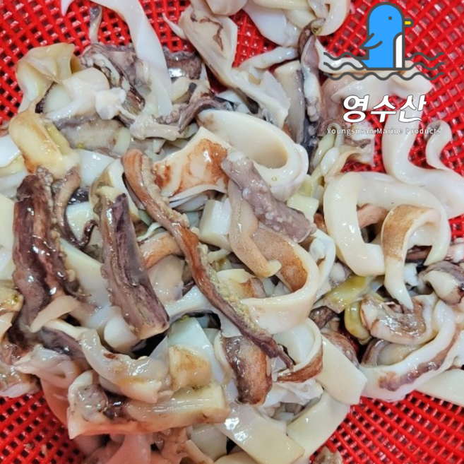 손질 냉동 오징어채, 4개, 1kg