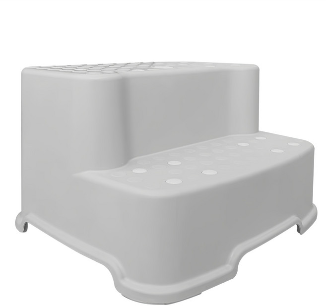 버드시아 논슬립 2단 디딤대, 연그레이, 1개