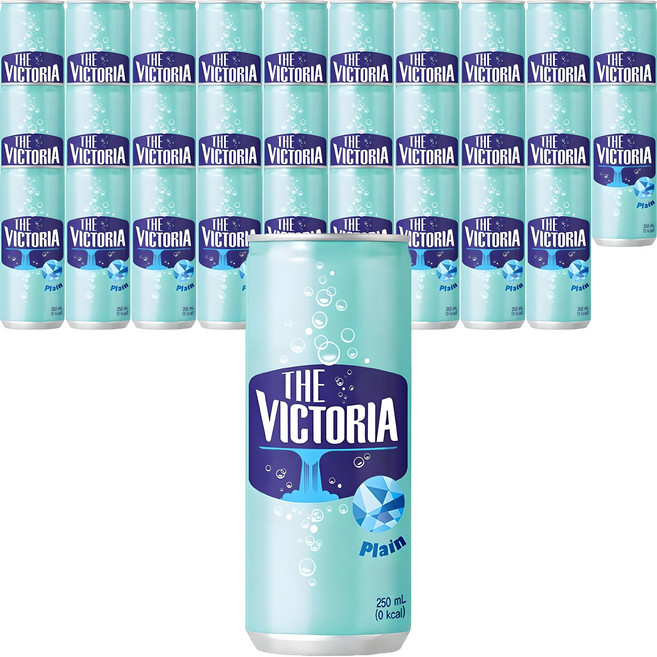 웅진빅토리아 캔 탄산수 플레인, 250ml, 30개