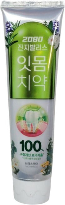 2080 진지발리스 브레스케어 구취치약, 130g, 8개