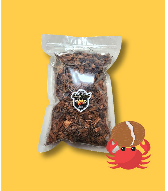 도둑게 바닥재 코코넛바크 소동물 허스크 칩 소라게 코코칩, 1개