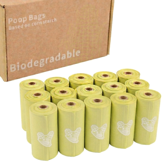 데이아스 펫 반려동물 옥수수 생분해 배변봉투, 1박스, 225개입, 그린