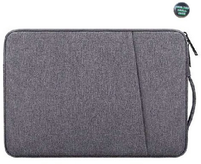 LG그램 맥북 파우치 + 포인트배지 세트 17인치 16인치 15인치 14인치 13인치 파우치 노트북 케이스 손잡이 삼성 맥북프로 맥북에어 엘지그램, 딥그레이(A타입), 1개